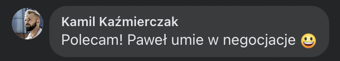 Opinia uczestnika szkolenia 3
